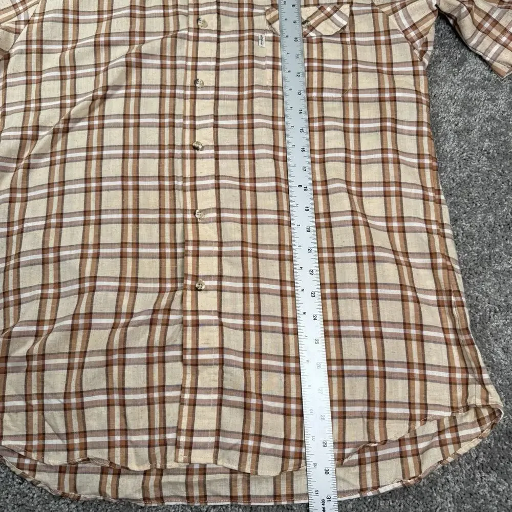 Tailored For Men Levi's Action Western‎ Cowboy Shirt Mens XL Tartan Plaid Check